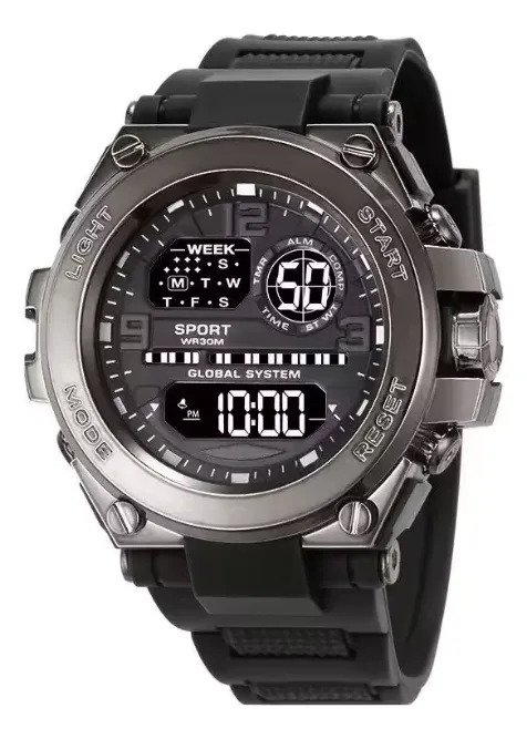 Reloj Deportivo Digital Hombre Cuarzo Resistente A Golpes