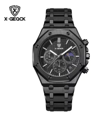 Reloj X-geqck Hombre Cronógrafo Acero Cuarzo Luminoso