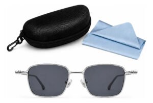 Lentes De Sol Cuadrados Para Hombre Armazón Metálico Tac