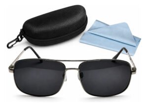 Lentes De Sol Polarizados Armazón De Metal Hombre