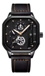 Reloj X-geqck Hombre Cronógrafo Cuero Cuarzo Luminoso