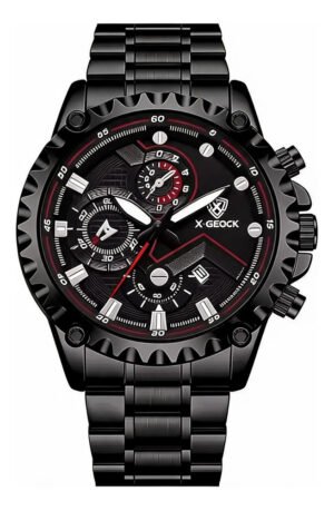 Reloj Hombre Acero Inoxidable Analógico Día Fecha Cuarzo