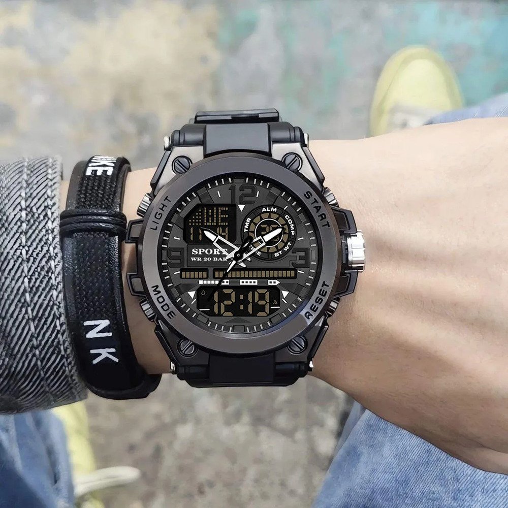 Reloj Deportivo Digital Hombre Cuarzo Resistente A Golpes - Image 3