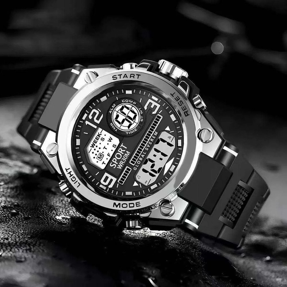 Reloj Deportivo Digital Hombre Cuarzo Resistente A Golpes - Image 4