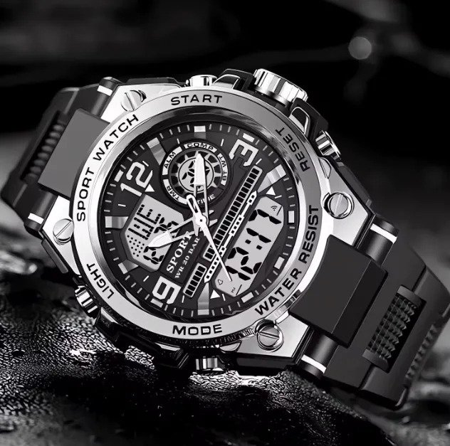 Reloj Deportivo Digital Hombre Cuarzo Resistente A Golpes - Image 5