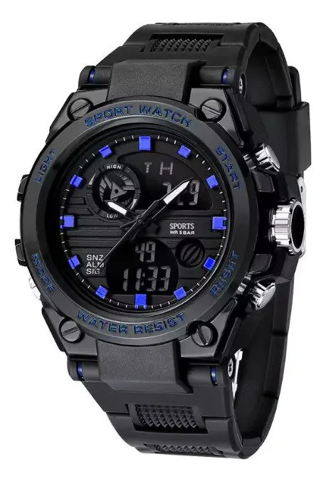 Reloj Deportivo Digital Hombre Cuarzo Resistente A Golpes - Image 4