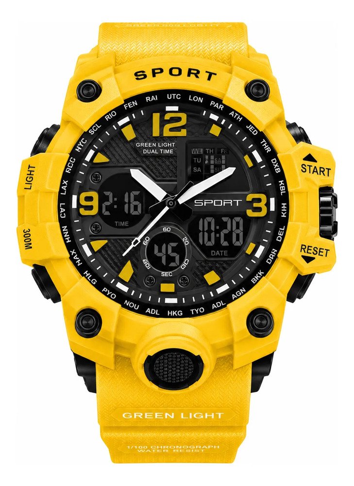 Reloj Deportivo Hombre Analógico Digital Led Multifunción - Image 4
