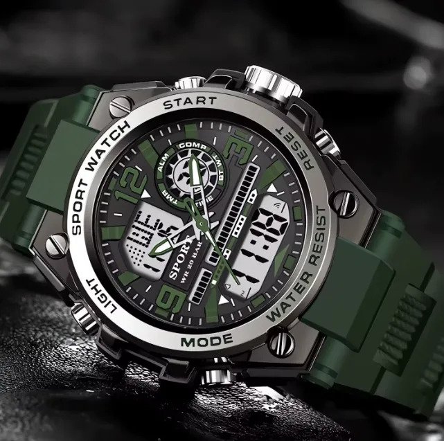 Reloj Deportivo Digital Hombre Cuarzo Resistente A Golpes - Image 6